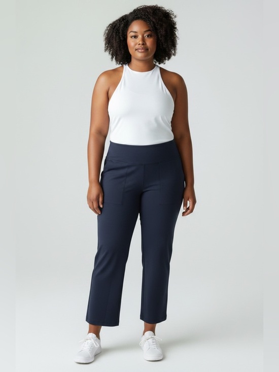 Ododos Pants - Ododos Wide-Leg Cropped Pull-On Pants 3XL New